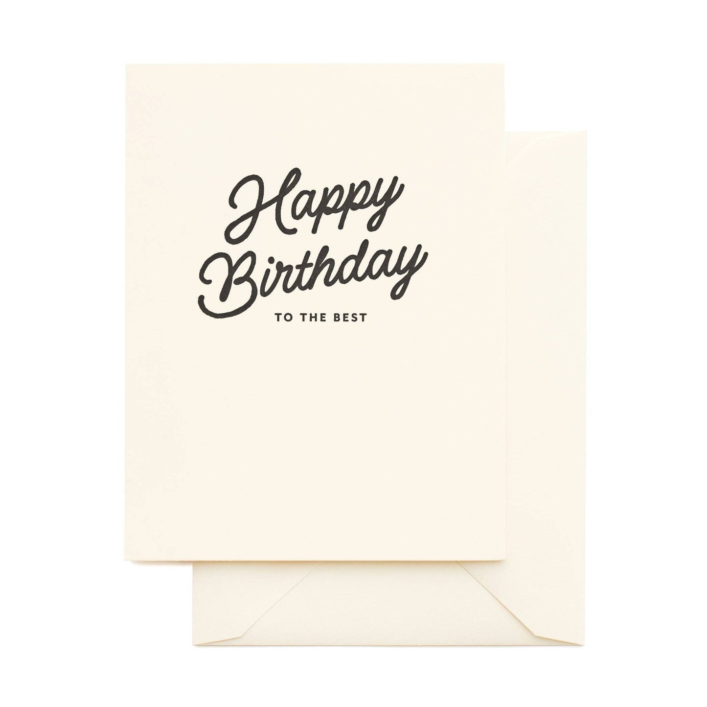 Sugar Paper - Black Script Happy Birthday