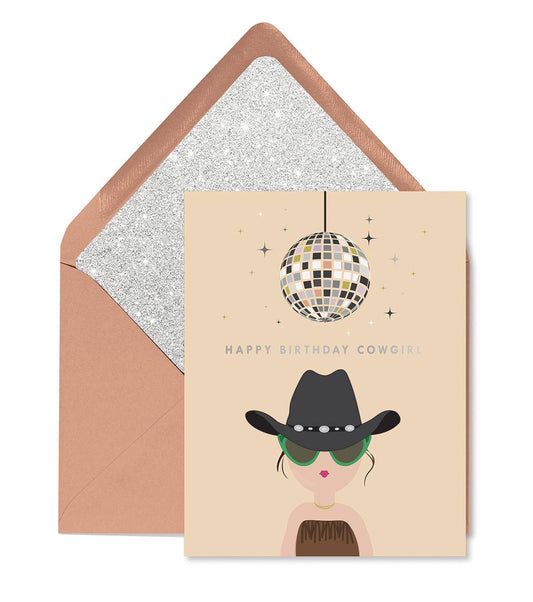 Ginger P. Designs - Cowgirl Birthday Greeting Card