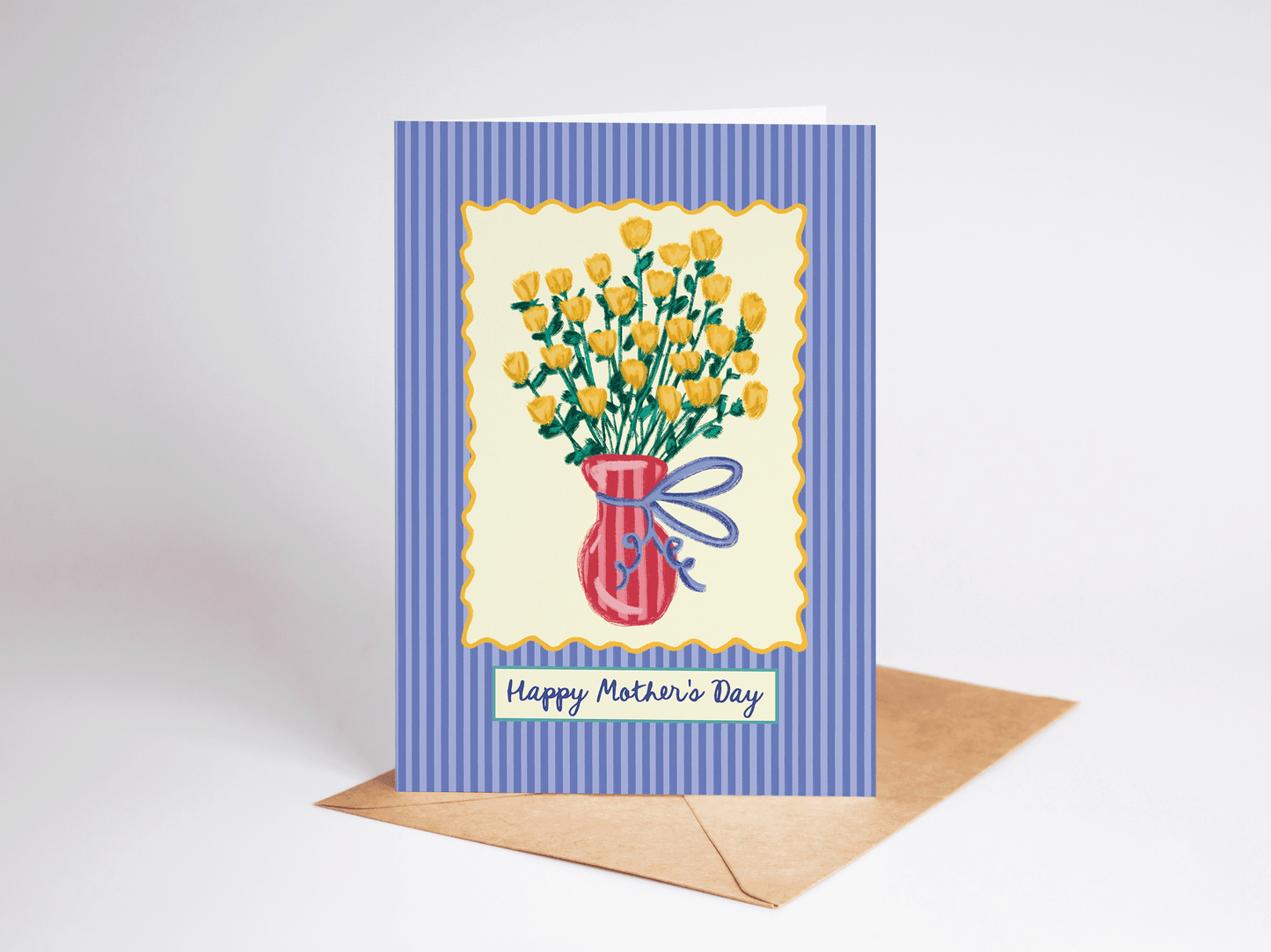 The Shelley Society - Mother's Day Bundle of Yellow Flowers Greeting Card