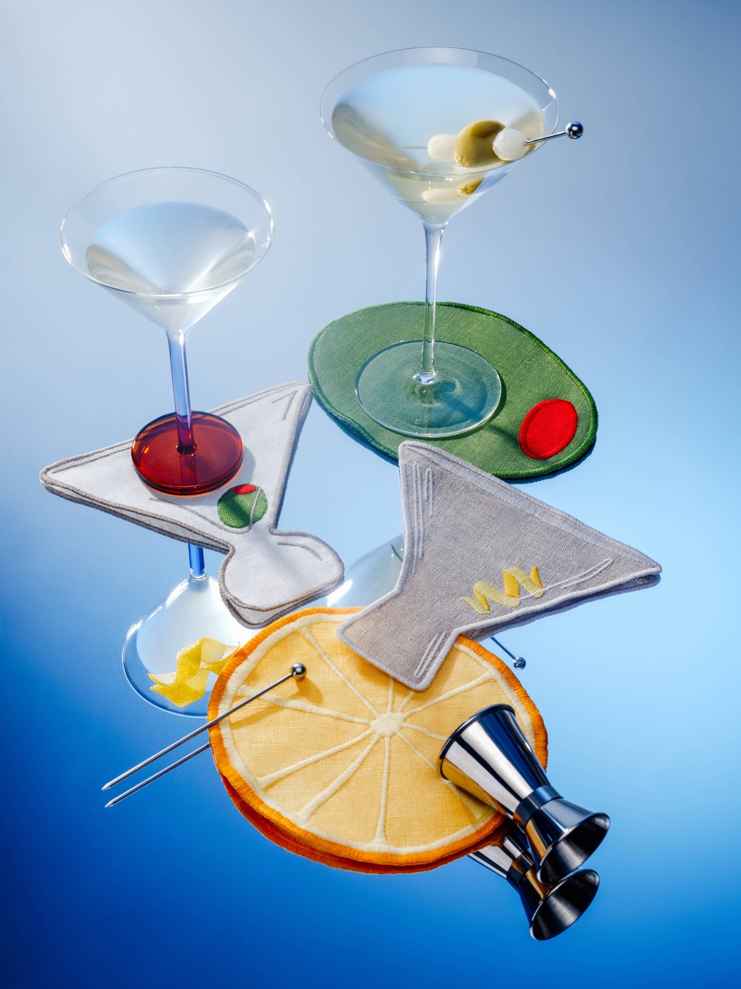 Piecework Puzzles - ✨NEW✨ Martini Cocktail Napkins - Set Of 4