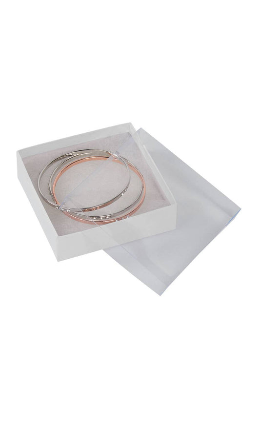 Store Supply Warehouse - 3 ½" X 3 ½ X 1" Vu-Top Filled Jewelry Boxes - Case of 100
