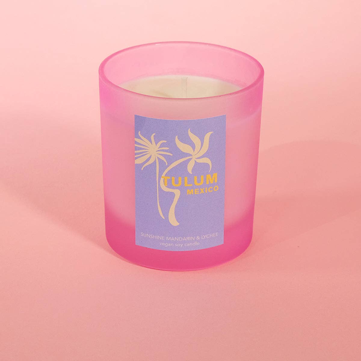 Flamingo Candles - Sunshine Mandarin & Lychee Tulum Vacay Candle