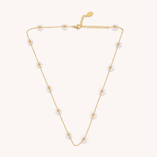 Nikki Smith Designs - Pearl Daisy Necklace