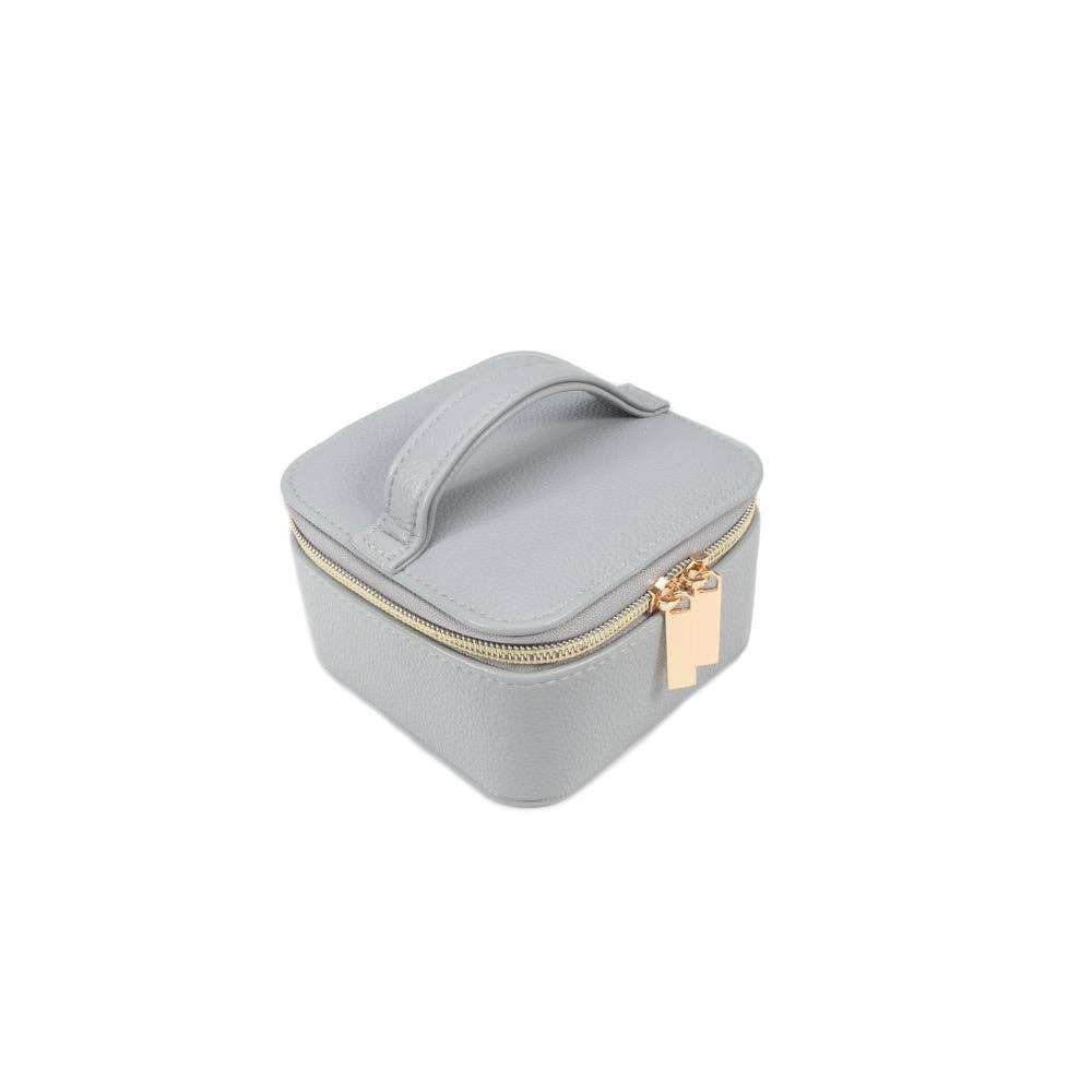 Leah Travel Jewelry Case with Pouch: Gold-3515