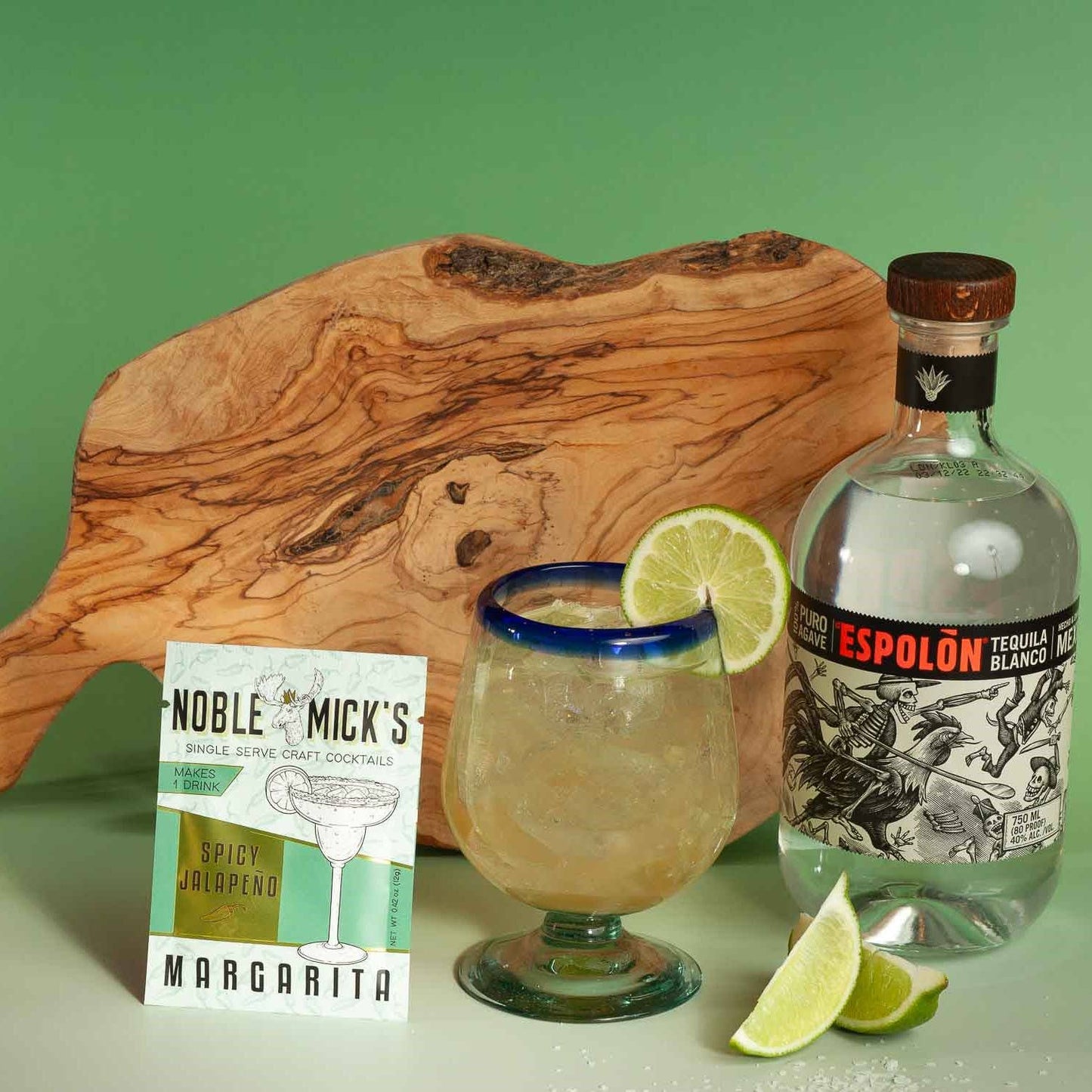 NOBLE MICK'S - Single Serve Craft Cocktails - Spicy Jalapeno Margarita Single Serve Craft Cocktail