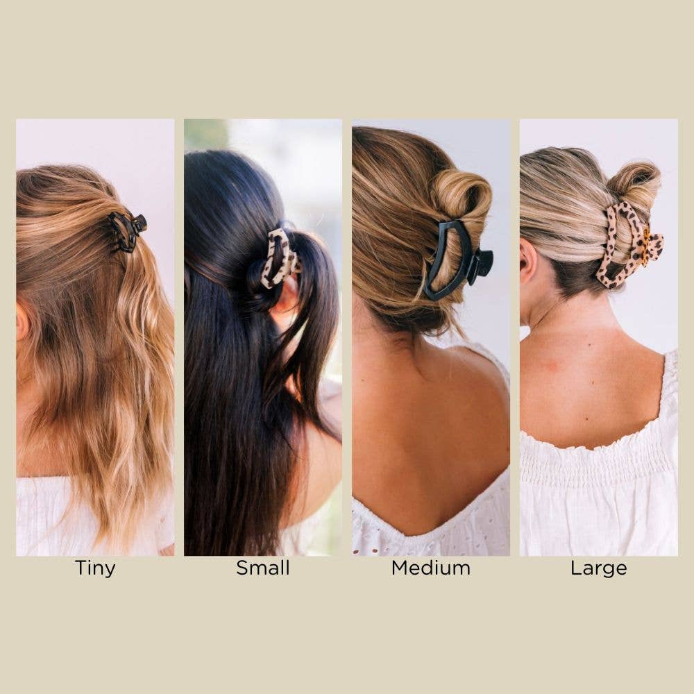 TELETIES - Open Hair Clip | Medium | Tortoise