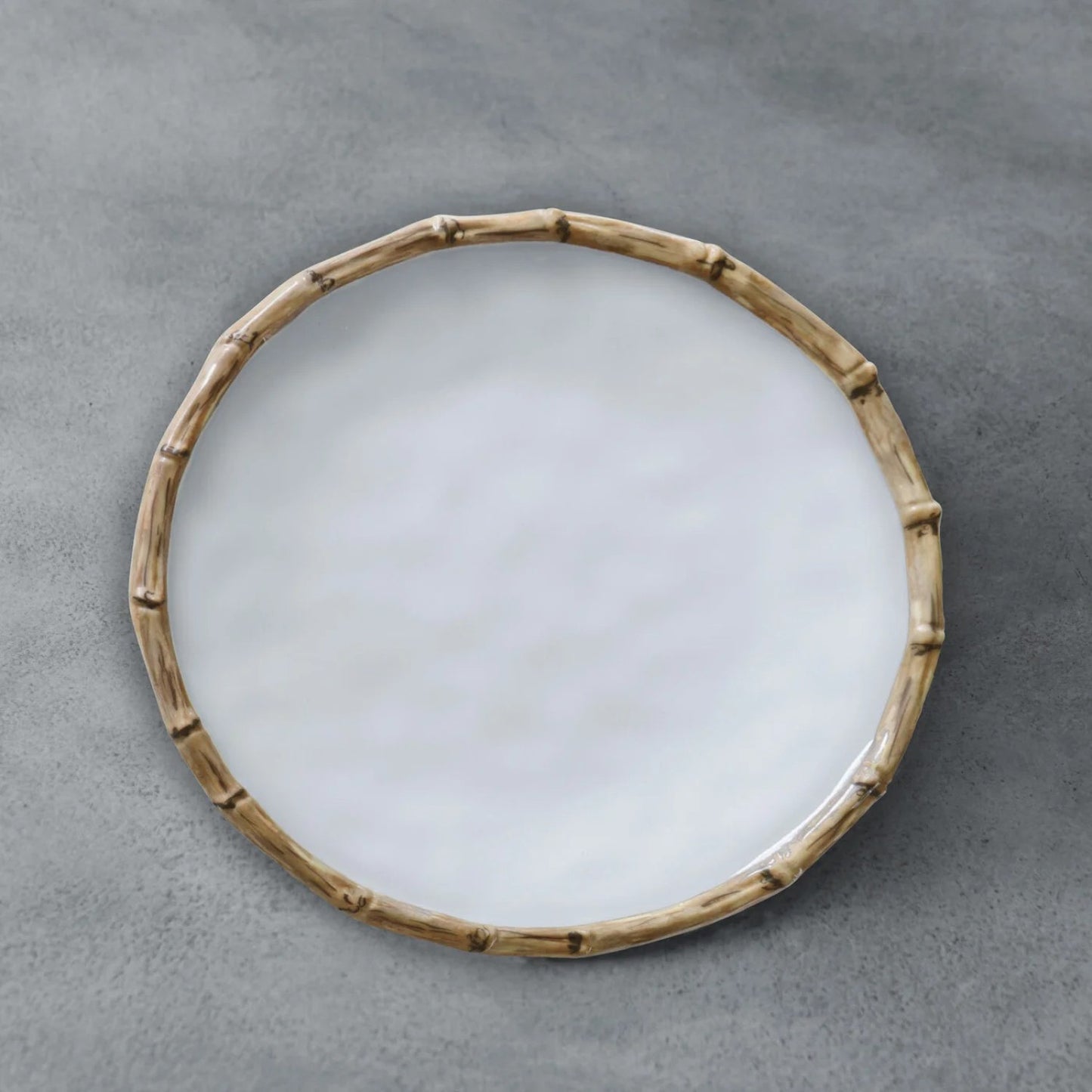 Bamboo Melamine Salad Plate