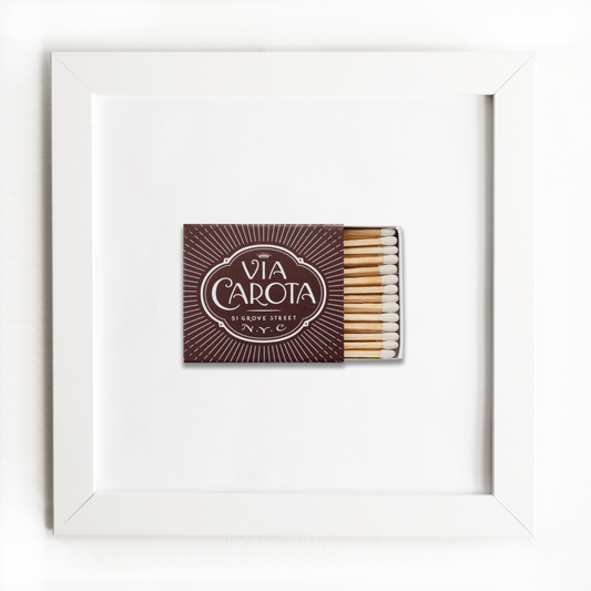Match South - Via Carota: White Frame: $135