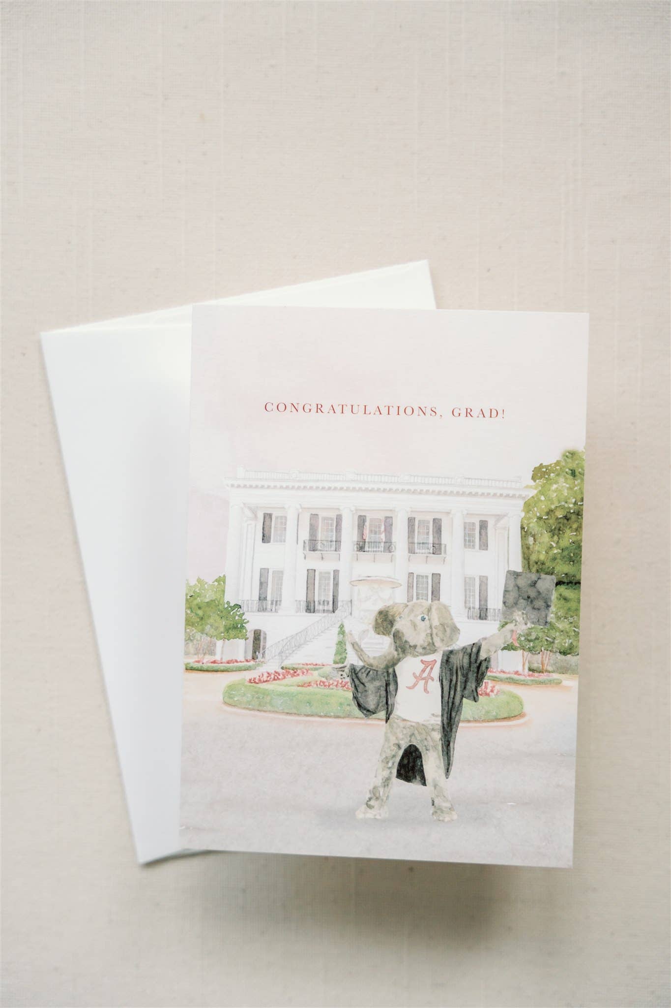 Gracefully Made Art - "Congratulations, grad!" Alabama Graduation Greeting Card