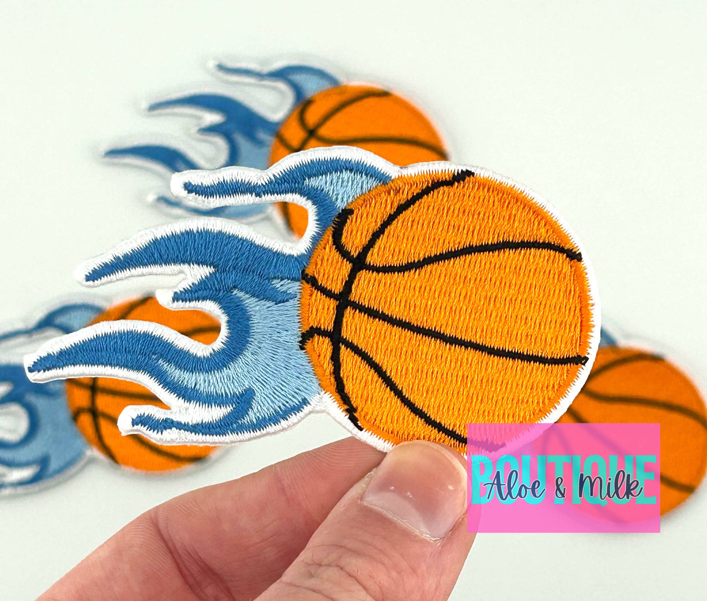 Aloe and Milk Boutique - Basketball Patch, Sports Patch, Game Day Patches: Red