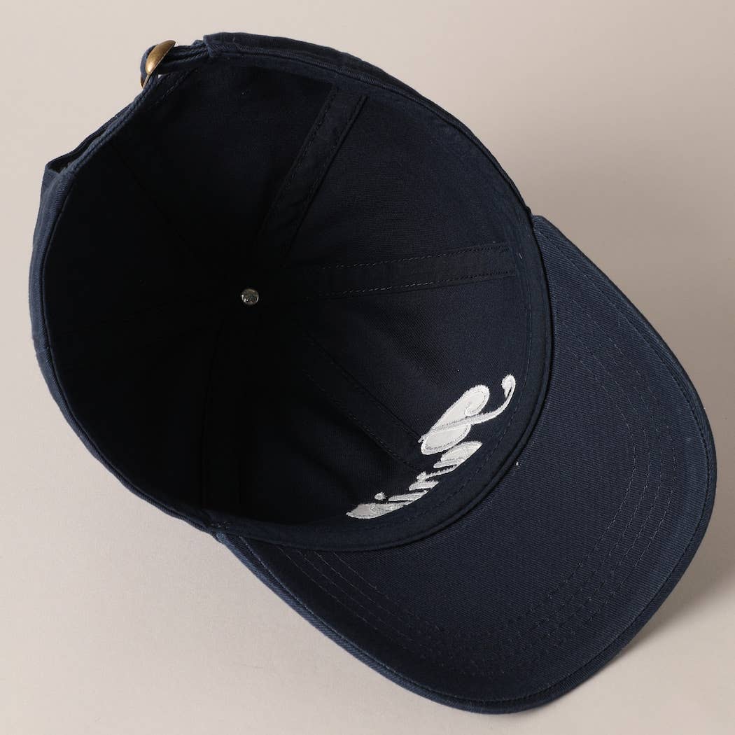 Fashion City - Paris Social Club Text Embroidery Baseball Cap: Beige / ONE SIZE