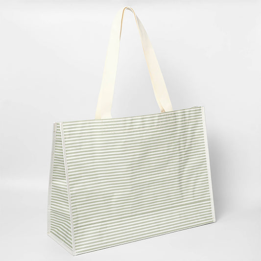 Sunnylife - Carryall Beach Bag La Palma Sage Stipe