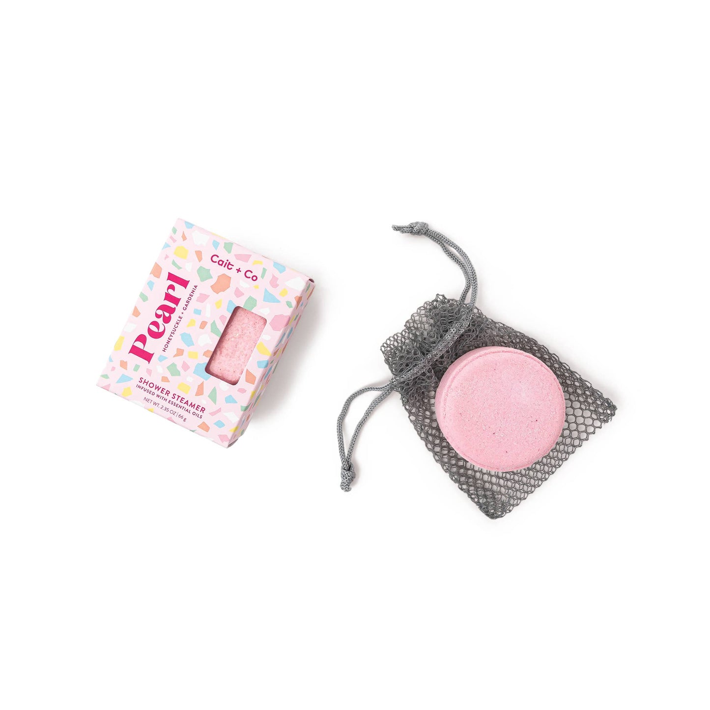 Cait + Co - Gem Shower Steamer - Pearl