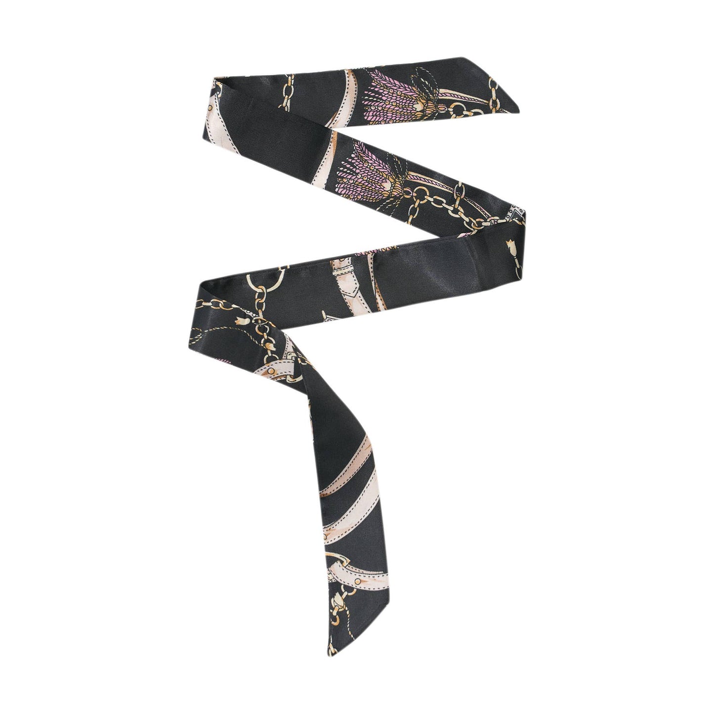 Malibu Sugar - Twilly Silk Scarves for Handbags: Creme