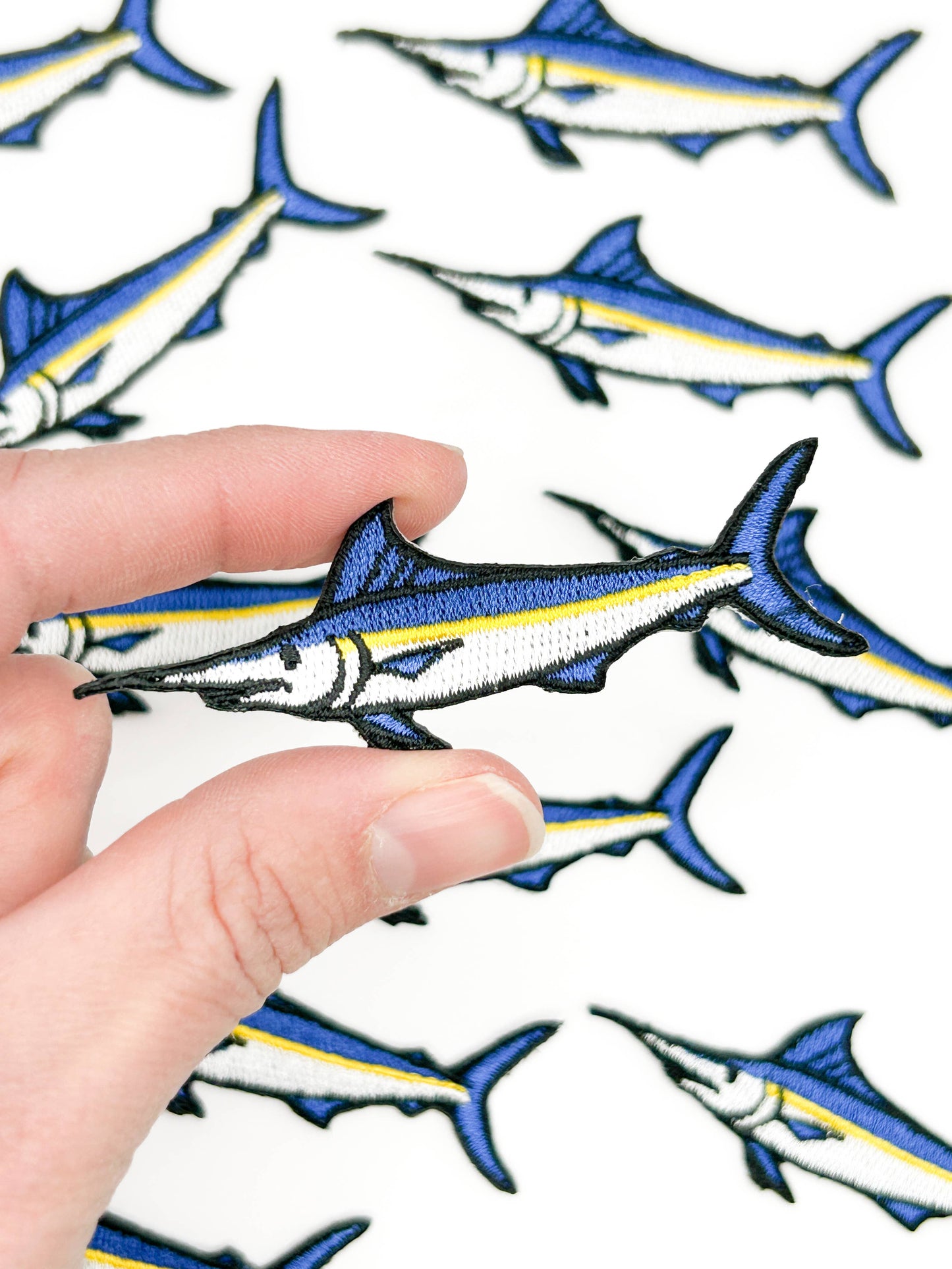 Field Trip Threads - Marlin Embroidered Patch – Swordfish Patch, Sport Fishing