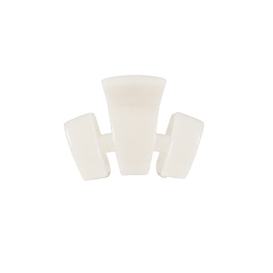 TELETIES - Classic | Coconut White | Petite | Claw Clip