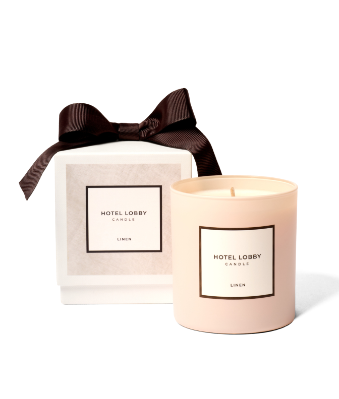 Hotel Lobby Candle - Linen - Luxury Soy Candle - 9.75 oz
