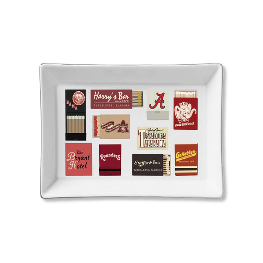 Toss Designs - Ceramic Tray - Alabama Matches