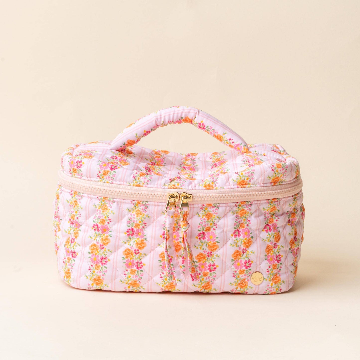 Quilted Cosmetic Bag Petal Pink