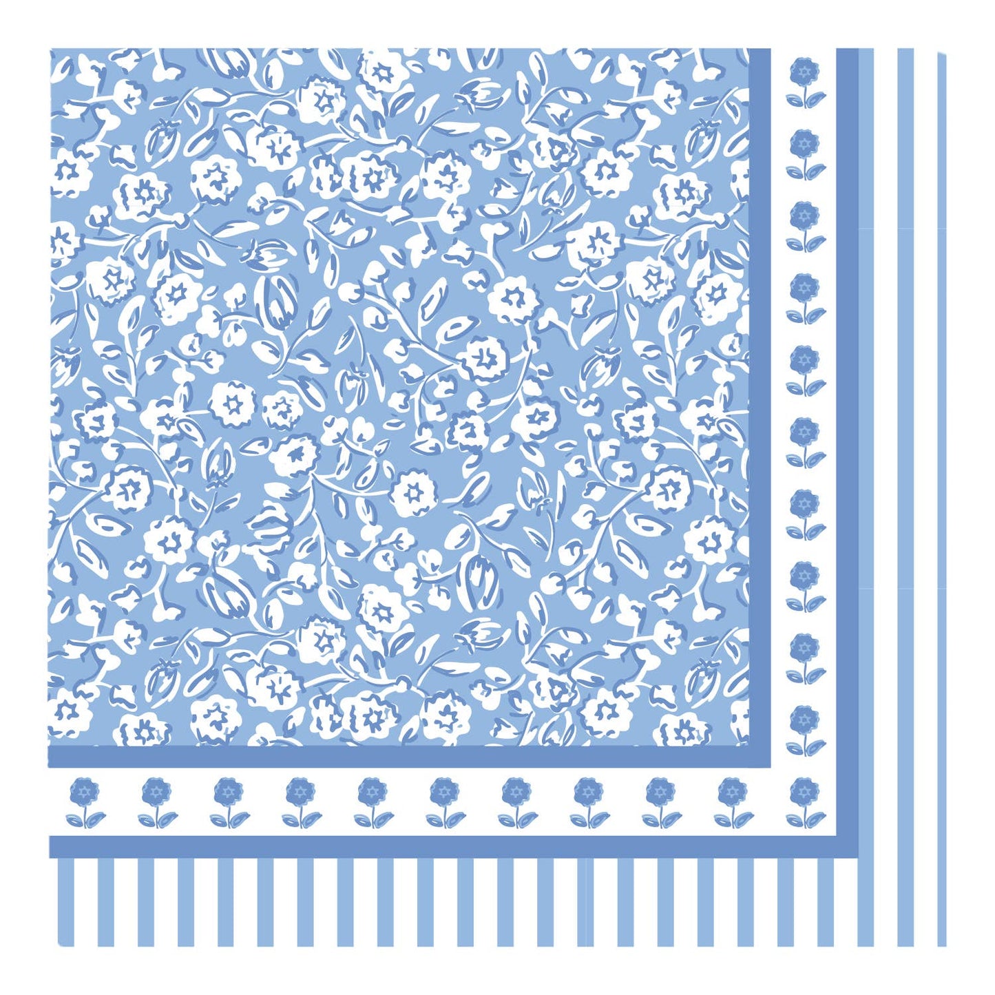 Mary Square - Cocktail Napkin Meadow Line