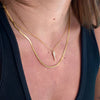 Nikki Smith Designs - Micro Gold Herringbone Necklace