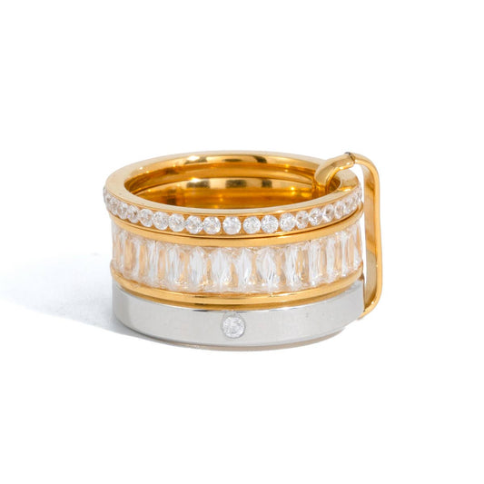 Savvy Bling - Carabiner Ring Stack Water Resistant: Stella Carabiner Ring