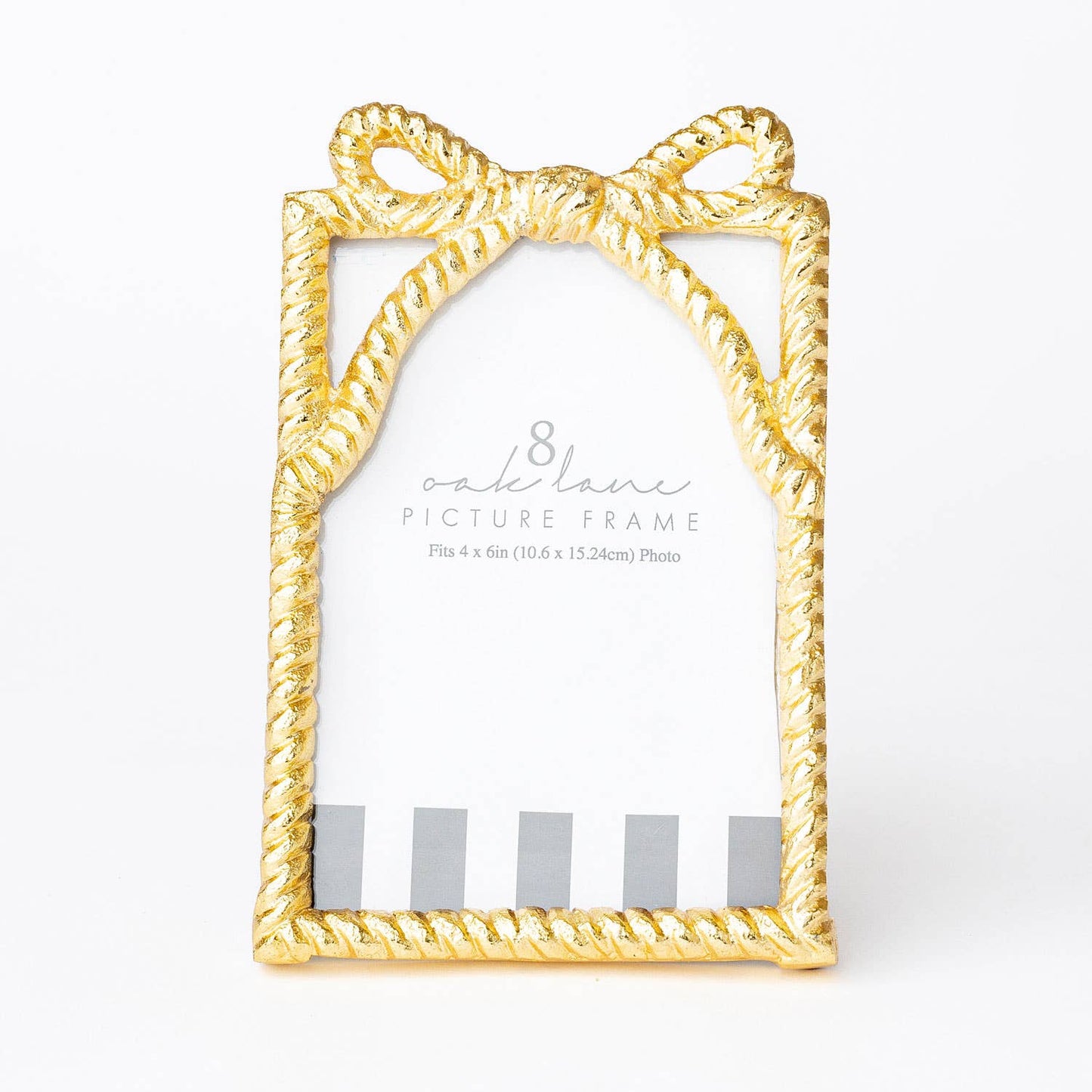 8 Oak Lane - Gold Bow 4x6 Picture Frame
