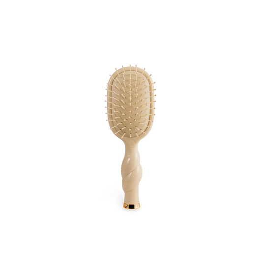 TELETIES - Mini Detangler Brush for Medium Hair - Tan