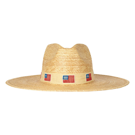 Sunshine Tienda - Ivory America Palm Hat: XS/S 55-56 cm