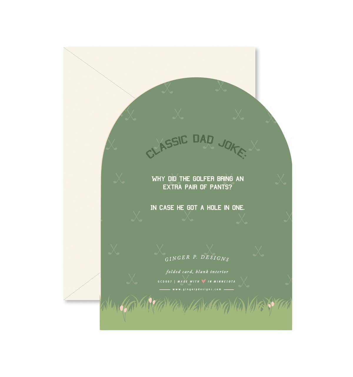 Ginger P. Designs - Fore Dad Father's Day Greeting Card