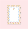 Rock Paper Scissors - Watercolor Floral Ric Rac Notepad