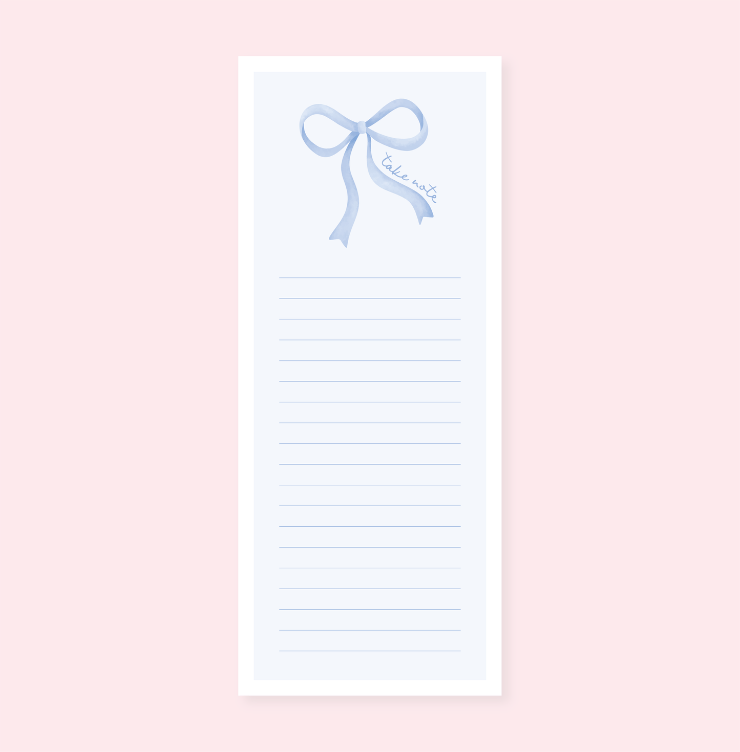 Rock Paper Scissors - Take Note Blue Bow List Notepad
