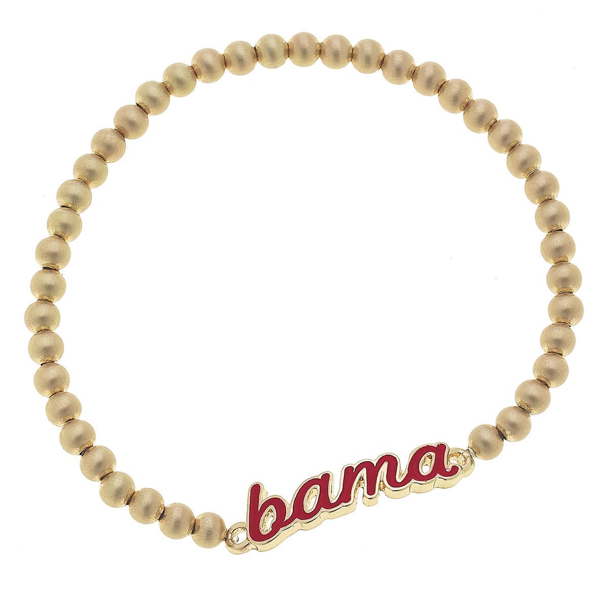 Canvas Style - Alabama Crimson Tide Enamel Script Stretch Bracelet