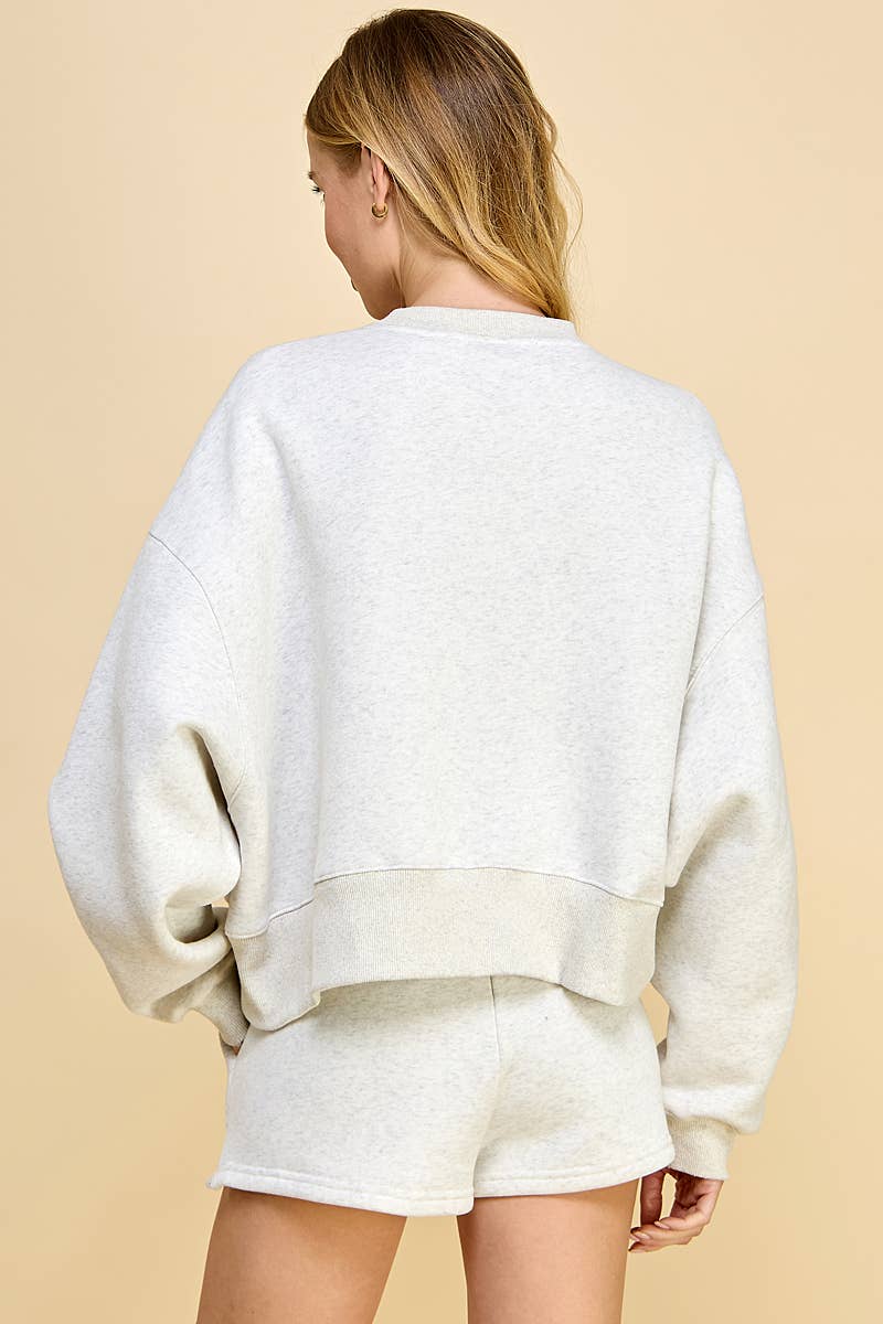 TCEC - CT7976-Dropped Shoulder Sweatshirt: Baby Blue / L
