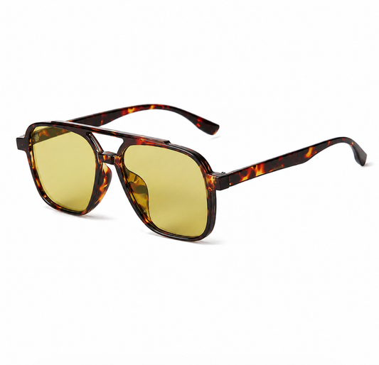 HAVEN + FAYE Collective - Haven Tortoise Aviator Sunglasses