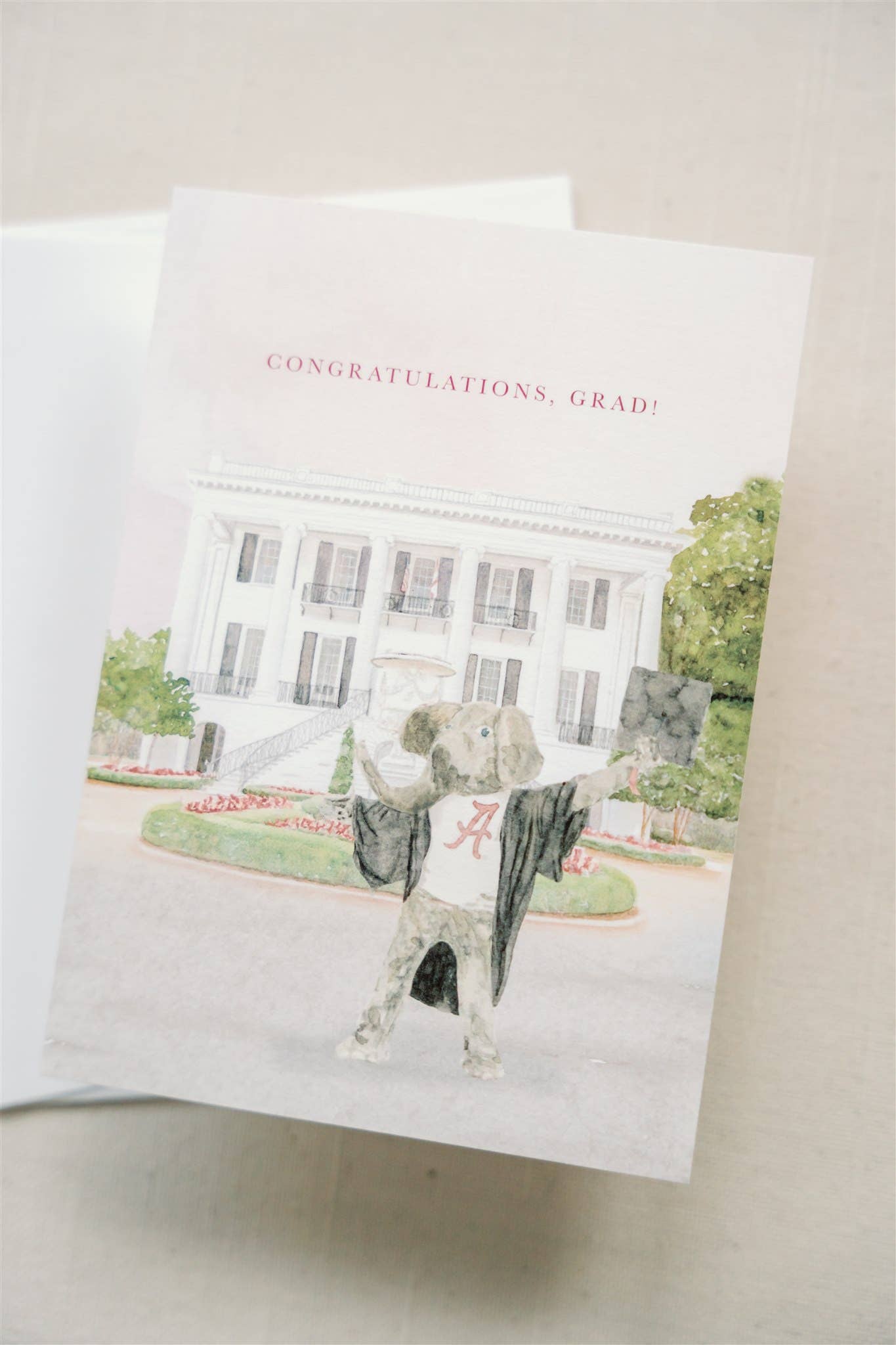 Gracefully Made Art - "Congratulations, grad!" Alabama Graduation Greeting Card