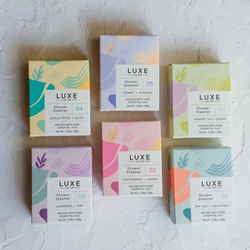 Cait + Co - Luxe Honey + Almond Shower Steamer Fizzy Bomb