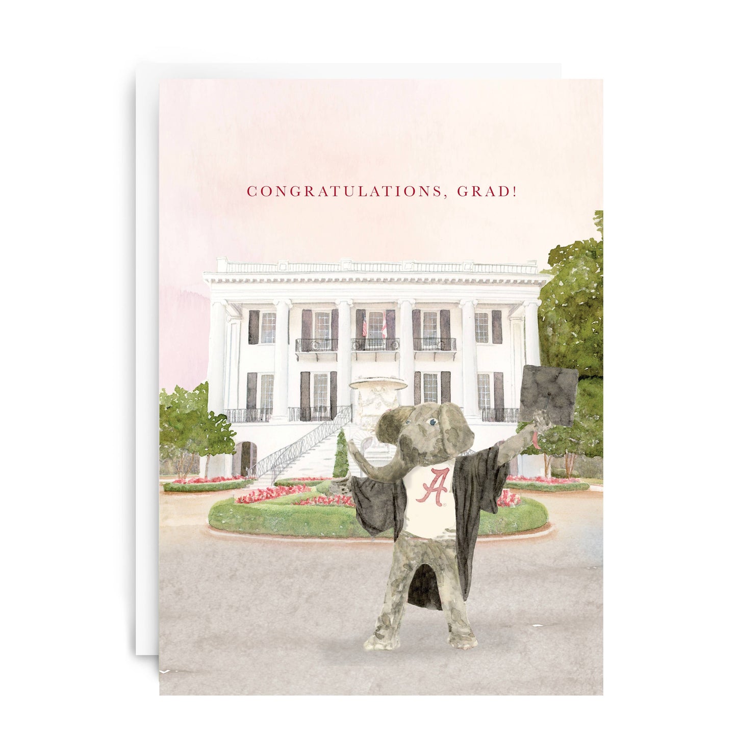 Gracefully Made Art - "Congratulations, grad!" Alabama Graduation Greeting Card