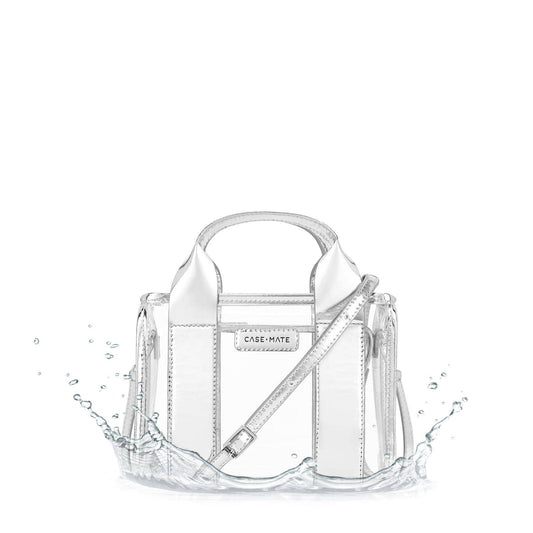 Case-Mate - Case-Mate Clear Stadium Bag: Silver Chrome
