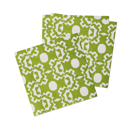 Laura Park Designs - Aspen Green Cocktail Napkins: One Size