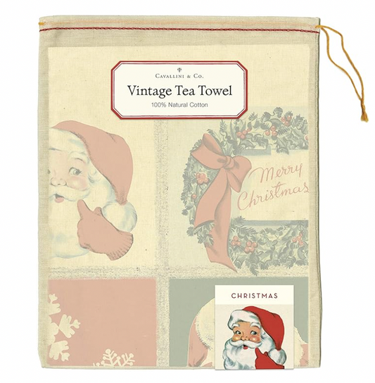 Vintage Christmas Tea Towel