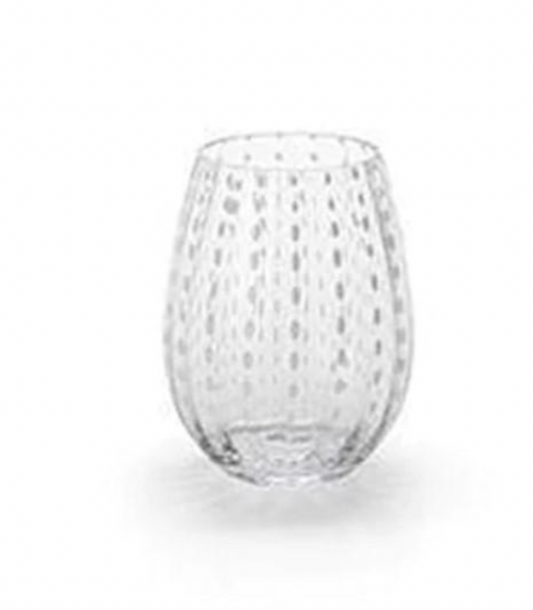 White Dot Wine Glass