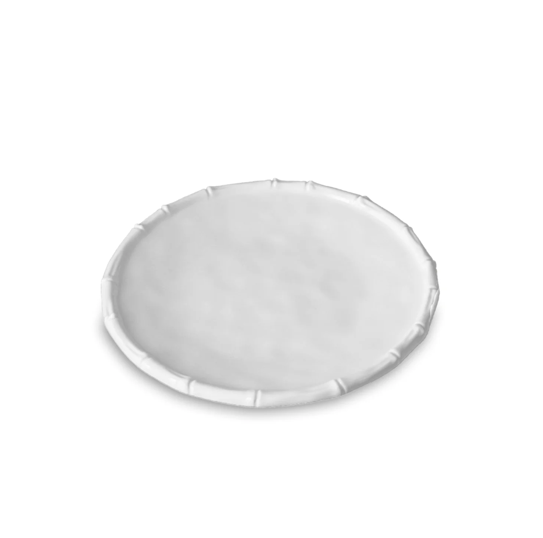 VIDA Bamboo 9" Salad Plate Set of 4 (White)