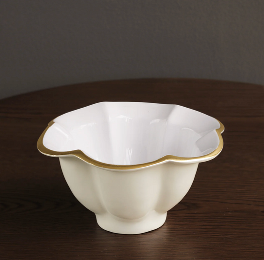 Encanto Cream and White Devon Mini Bowl