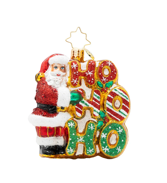 Merry Ho Ho Ho Santa Gem