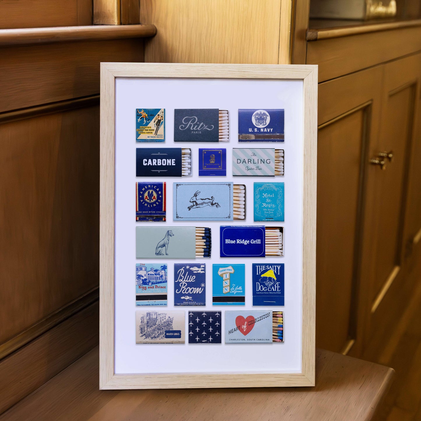 Match South - Blue Collage Poster: 11 x 17 Print Only: $66