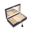 Single Hinged Jewelry Box: White