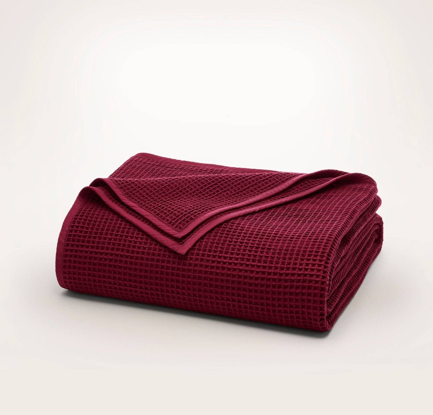 Boll and Branch - Waffle Bed Blanket: White / King/Cal. King