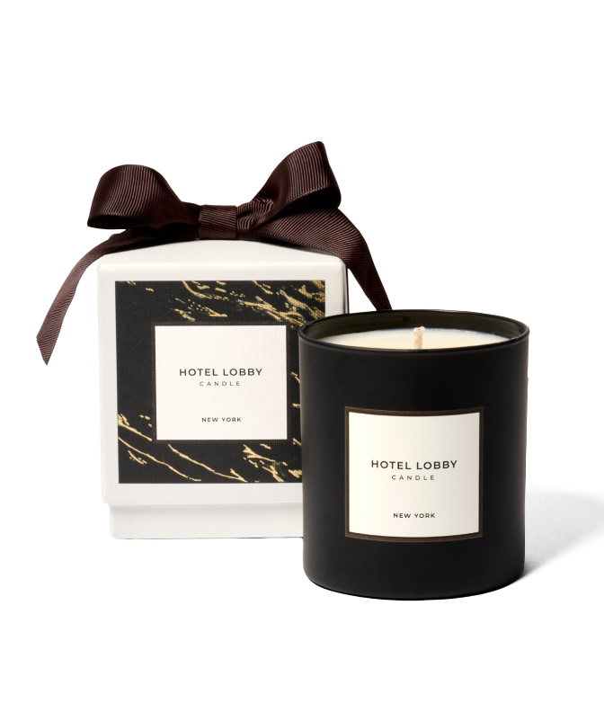 Hotel Lobby Candle - New York - Luxury Fall Scented Soy Candle - 9.75 oz