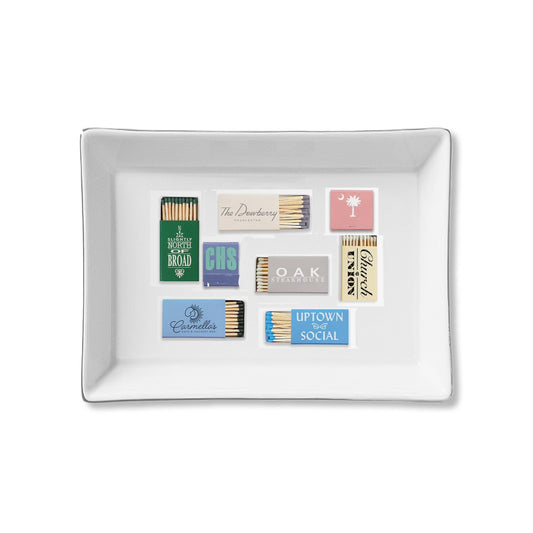 Toss Designs - Ceramic Tray - Charleston Matchbooks